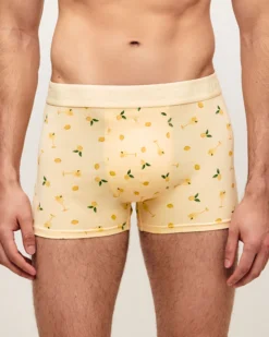 Outlet Boxer en coton iprié cocktai et citron Homme Boxers À Motifs