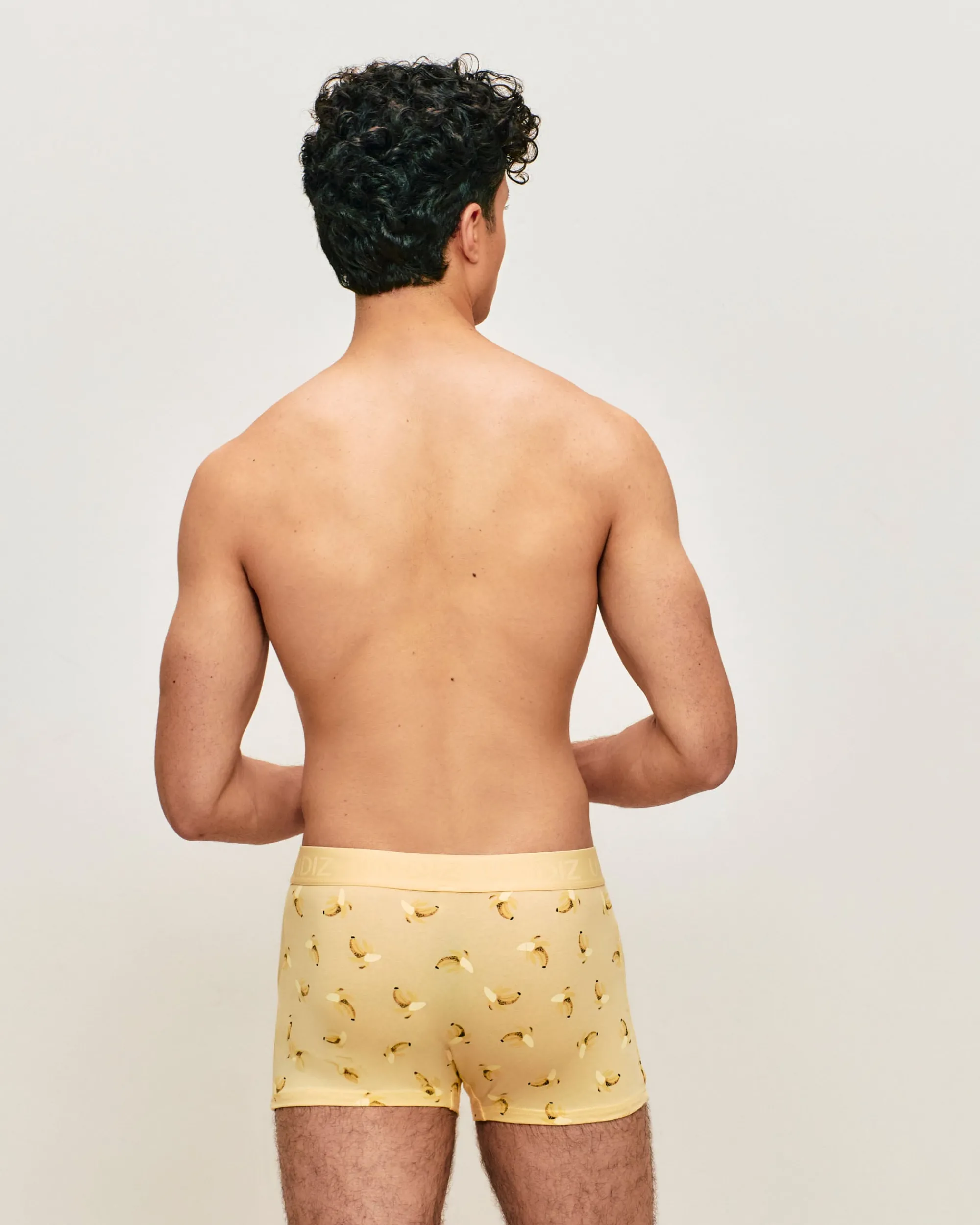 Clearance Boxer en coton otif banane Homme Boxers À Motifs