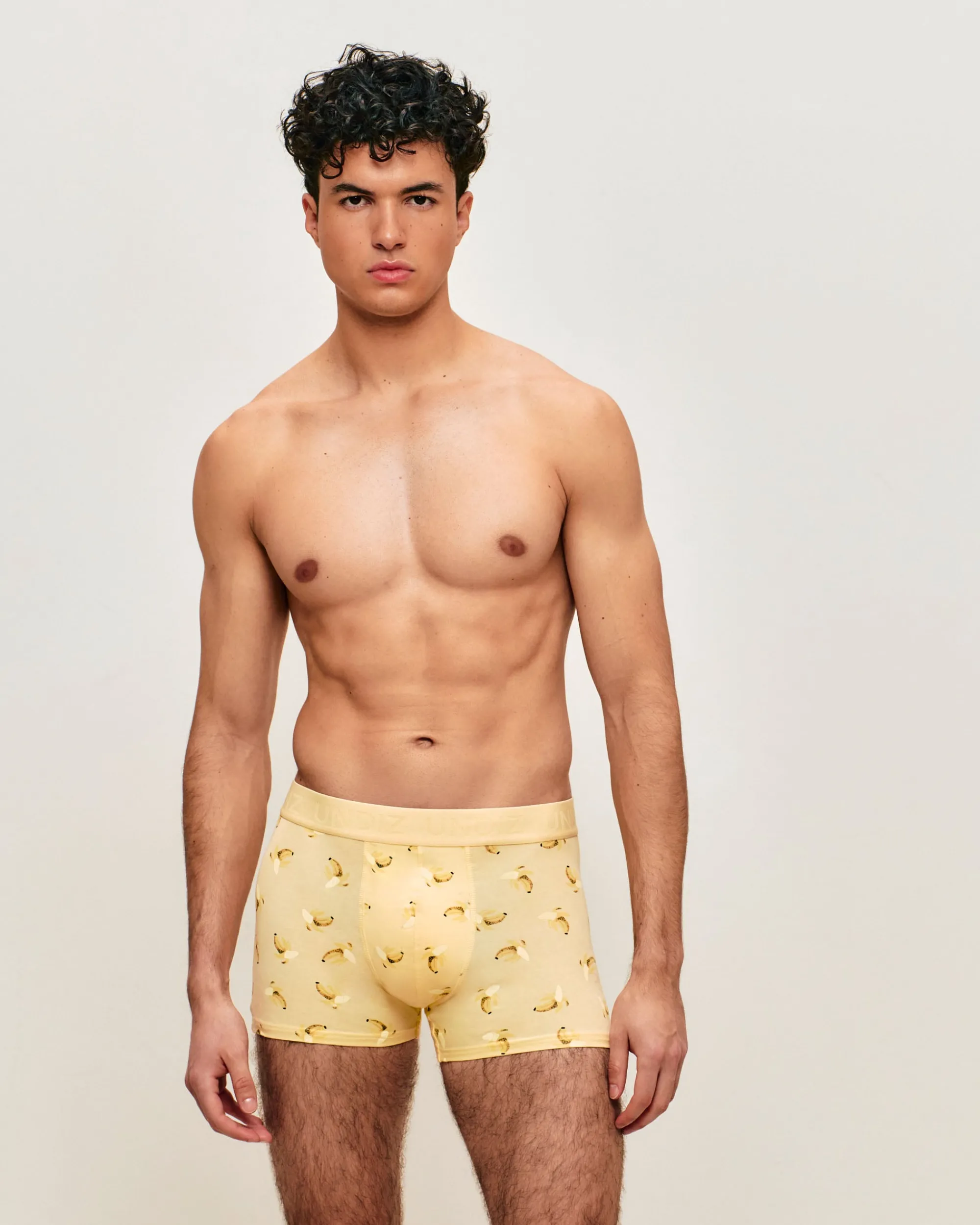 Clearance Boxer en coton otif banane Homme Boxers À Motifs