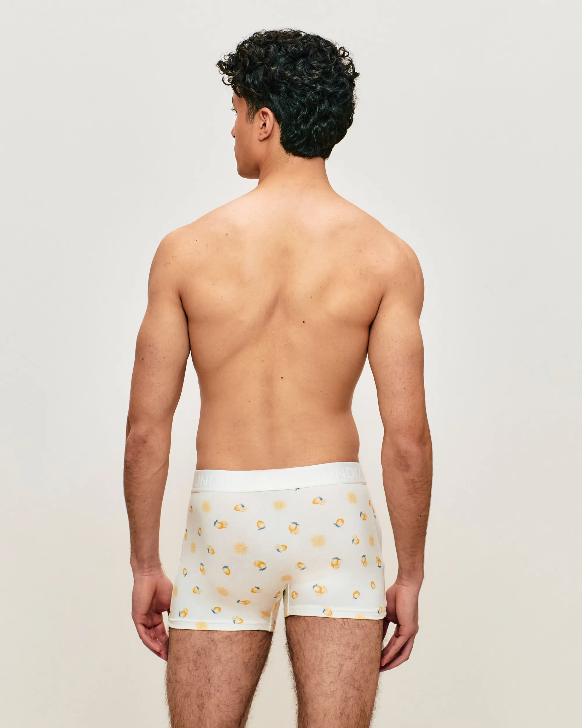 Online Boxer en coton otif citron Homme Boxers À Motifs