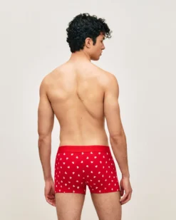 Clearance Boxer en coton otif coeur Homme Boxers À Motifs