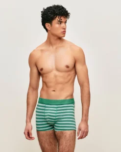 Boxer en coton à rayure Homme Boxers À Motifs