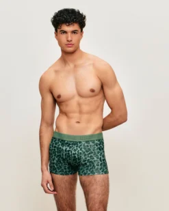 Boxer en icrofibre éopard Homme Boxers À Motifs