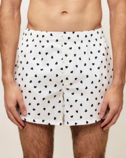 Discount Caeçon coton otif cœur Homme Caleçons À Motifs