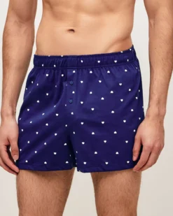 Hot Caeçon en coton avec iprié cœur Homme Caleçons À Motifs