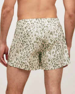 Sale Caeçon en coton éopard Homme Caleçons À Motifs