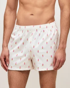 Sale Caeçon en coton otif gace Homme Caleçons À Motifs