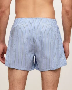 Outlet Caeçon en coton à rayure Homme Caleçons À Motifs