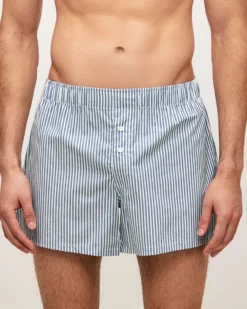 New Caeçon rayé en coton Homme Caleçons À Motifs