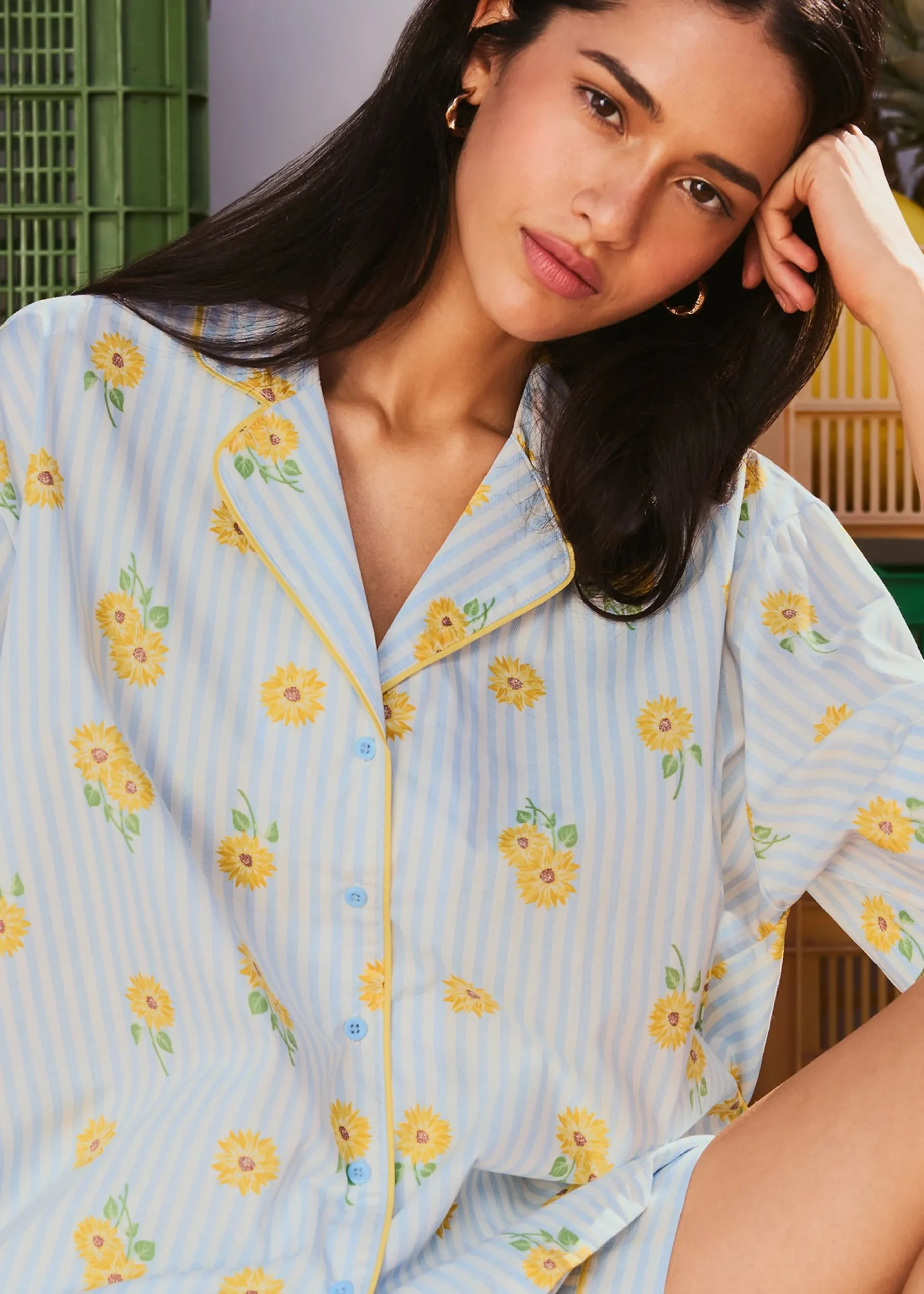 Discount Cheie en coton iprié tourneo Shorts De Pyjamas
