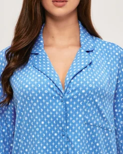 Hot Cheie en jerey côteée otif etiva Hauts De Pyjamas