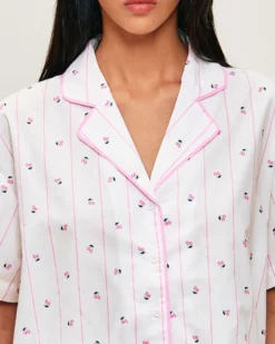 Sale Cheie anche courte à otif cerie Hauts De Pyjamas|Pyjamas Pour Les Grandes