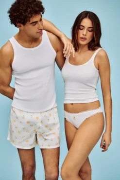 Discount Débardeur en jerey côteé banc Hauts De Pyjamas