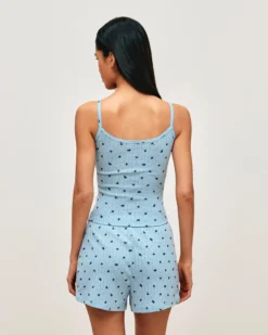 Débardeur en jerey à otif feuri Hauts De Pyjamas