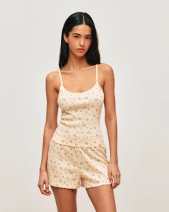 Online Débardeur en pointee avec iprié feur Hauts De Pyjamas