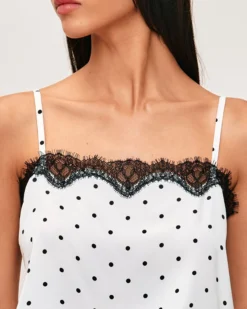 Discount Débardeur en atin à iprié poi Tops
