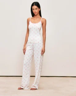 Débardeur à fine bretee en jerey iprié gace Hauts De Pyjamas|Pyjamas Pour Les Grandes