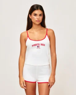 Outlet Débardeur à fine bretee en jerey "Puerto Rico" Hauts De Pyjamas