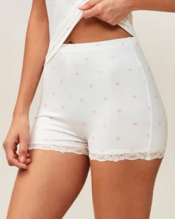 Discount Enebe de pyjaa en jerey à otif cœur et dentee Pyjamas Pour Les Grandes|Sets De Pyjamas