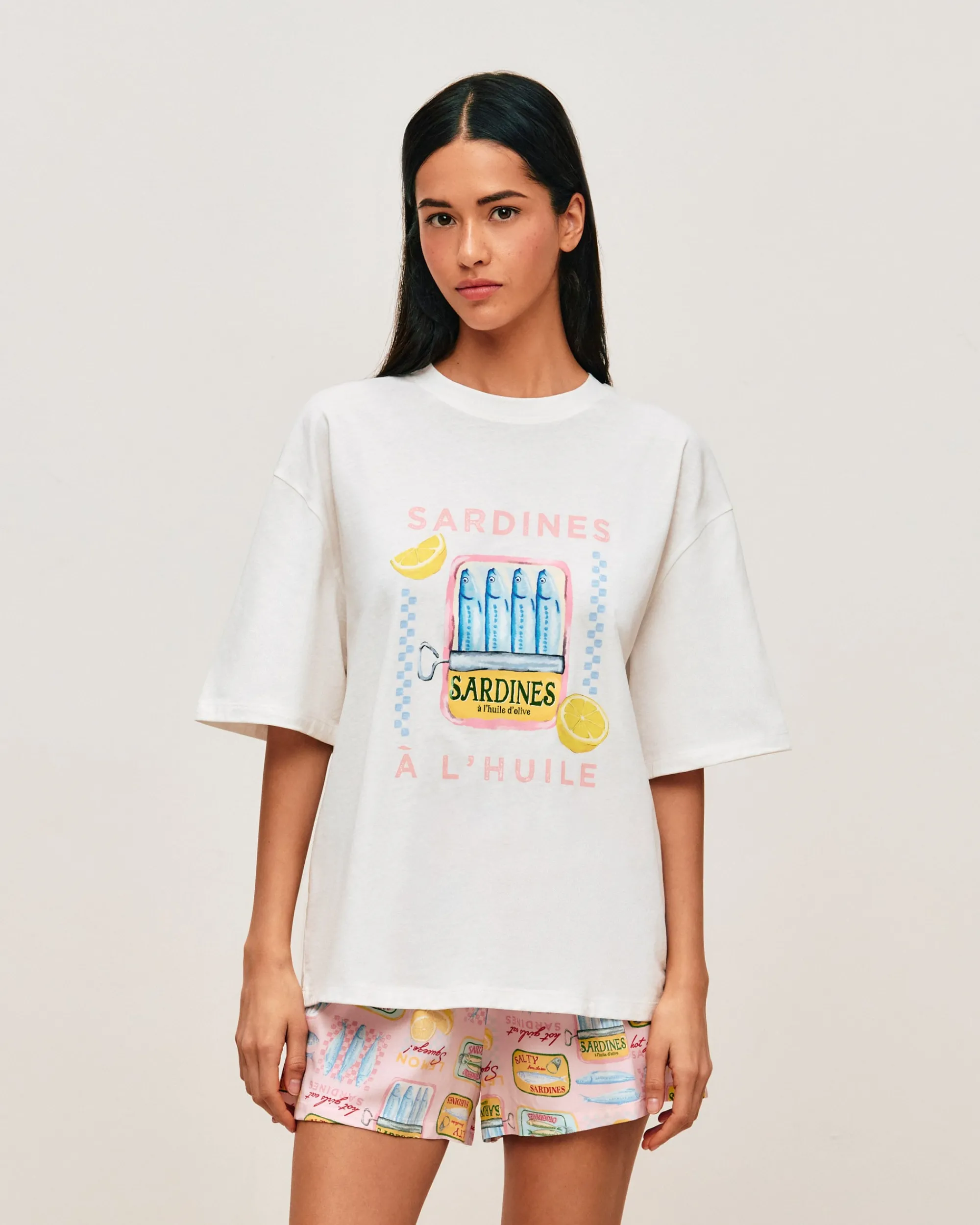 Outlet Enebe t-hirt et hort en jerey Sets De Pyjamas