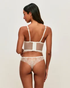 Hot Guêpière en eh avec broderie forae et pendentif pere Bustiers|Guêpière