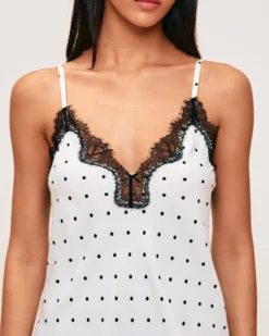 Discount Nuiette en atin à poi Robes|Nuisettes