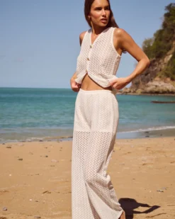 Online Pantaon droit crochet avec hort intégré Pantalons|Pyjamas Pour Les Grandes