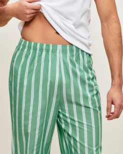 Discount Pantaon en coton à rayure Homme Pyjamas Et Tenues D'Intérieur
