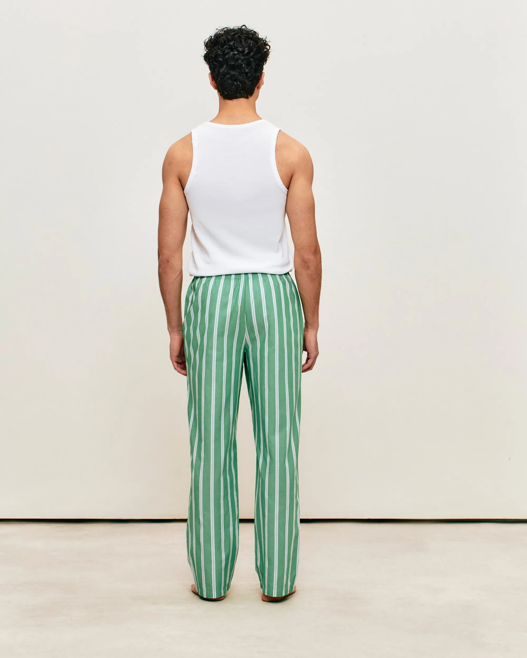 Discount Pantaon en coton à rayure Homme Pyjamas Et Tenues D'Intérieur