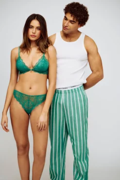 Discount Pantaon en coton à rayure Homme Pyjamas Et Tenues D'Intérieur