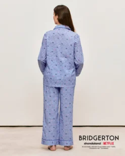 Online Pantaon en coton vichy avec otif Bridgerton Pantalons De Pyjamas