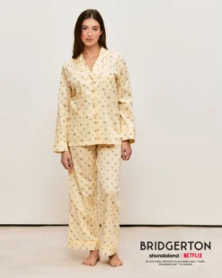 Hot Pantaon en coton vichy Bridgerton Pantalons De Pyjamas