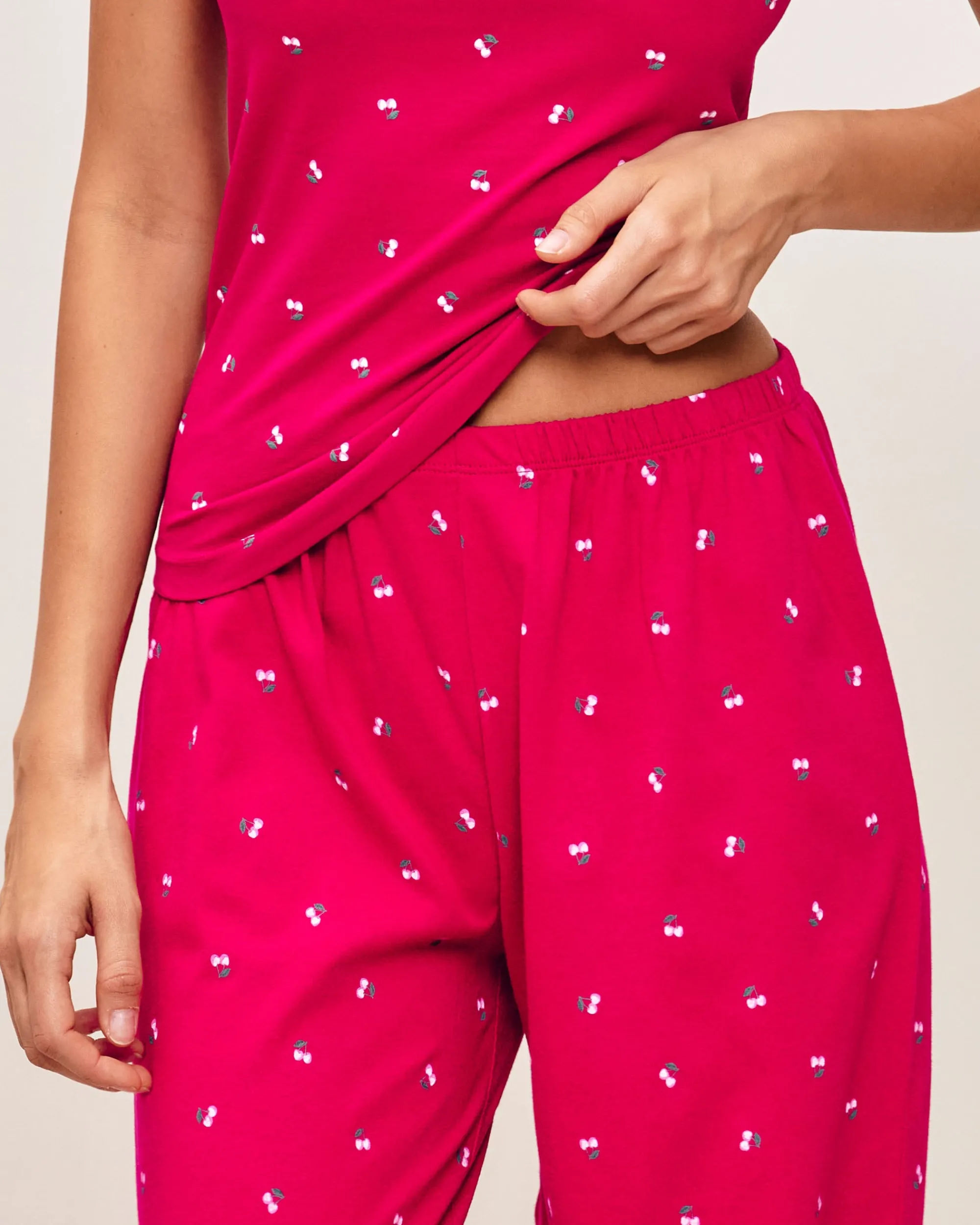 Online Pantaon en jerey à otif cerie Pyjamas Pour Les Grandes|Pantalons De Pyjamas