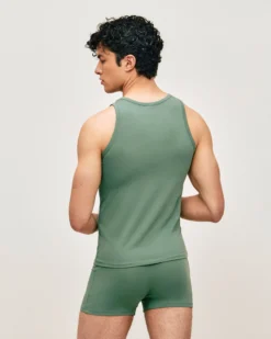 Clearance et débardeur et boxer en coton Homme Pyjamas Et Tenues D'Intérieur