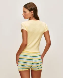 Discount hort en crochet rayé Shorts