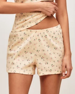 Outlet hort en pointee avec iprié feur Shorts De Pyjamas