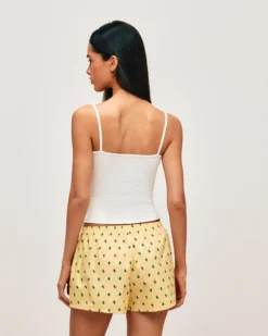 Hot hort en popeine de coton iprié cactu Shorts De Pyjamas