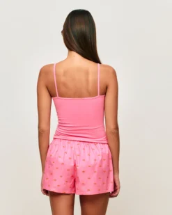 Clearance hort en popeine iprié crabe Shorts De Pyjamas