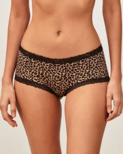 Clearance horty en icrofibre et dentee iprié éopard Shortys Et Boxers