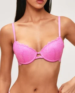 Online Soutien-gorge ampliforme en dentelle florale Ampliformes|Avec Armatures