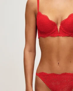 Online Soutien-gorge ampliforme en dentelle florale Ampliformes|Avec Armatures