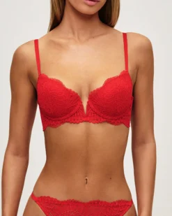 Online Soutien-gorge ampliforme en dentelle florale Ampliformes|Avec Armatures