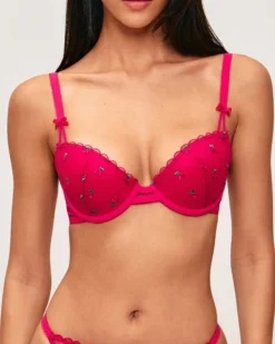 Outlet Soutien-gorge ampliforme à motif cerise Ampliformes|Avec Armatures
