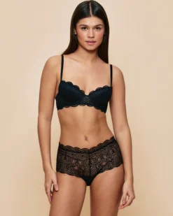 Soutien-gorge à coques fines en dentelle Ampliformes|Avec Armatures