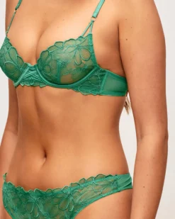 New Soutien-gorge corbeille avec broderies florales Avec Armatures|Corbeilles