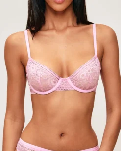 Clearance Soutien-gorge corbeille en dentelle florale Avec Armatures|Corbeilles