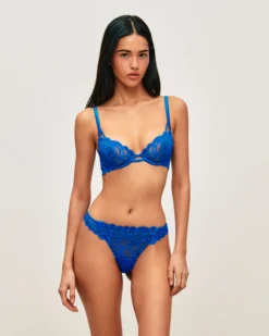 New Soutien-gorge corbeille en mesh avec broderies florales Avec Armatures|Corbeilles