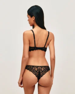 Hot Soutien-gorge corbeille en mesh avec broderies florales Avec Armatures|Corbeilles
