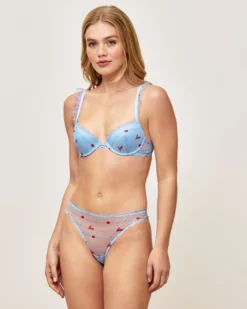 Outlet Soutien-gorge push-up avec broderies et messages d'amour Avec Armatures|Push-Up