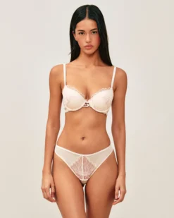 Online Soutien-gorge push-up en mesh brodé Avec Armatures|Push-Up